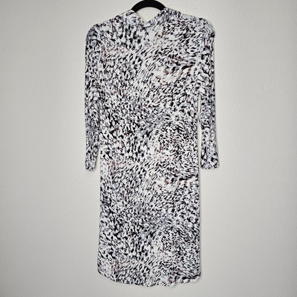 Cabi Xs Grey Abstract Print Collar Button Up Casu… - image 7